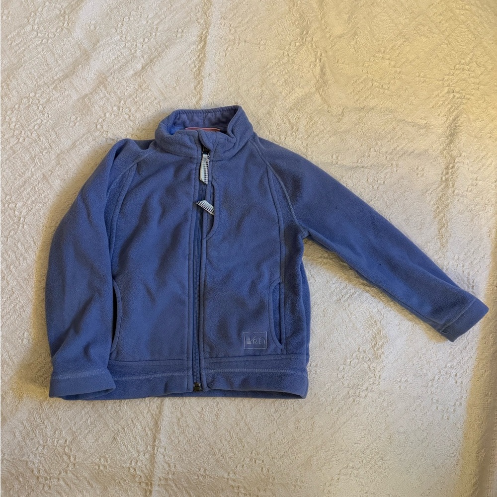 REI blue purple fleece Jacket
